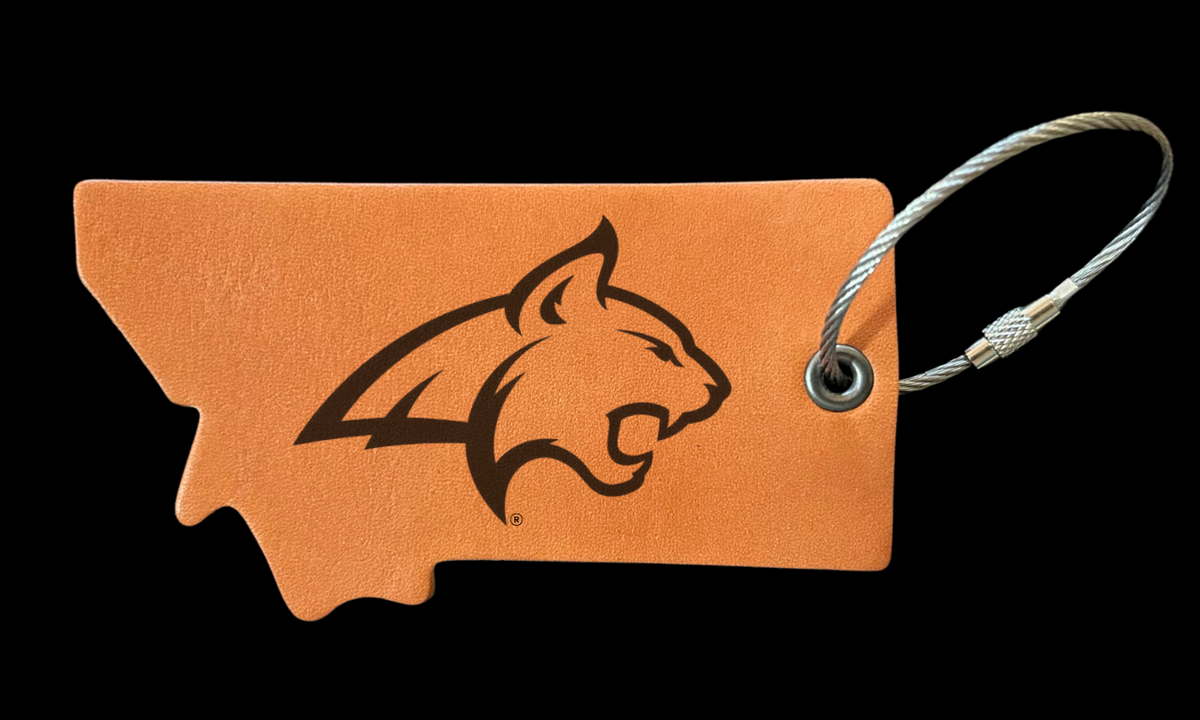 MSU Cat Head Logo Bag Tag