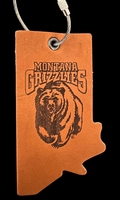 Vertical Montana Grizzlies Bag Tag