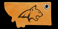 MSU Cat Head Logo Keychain
