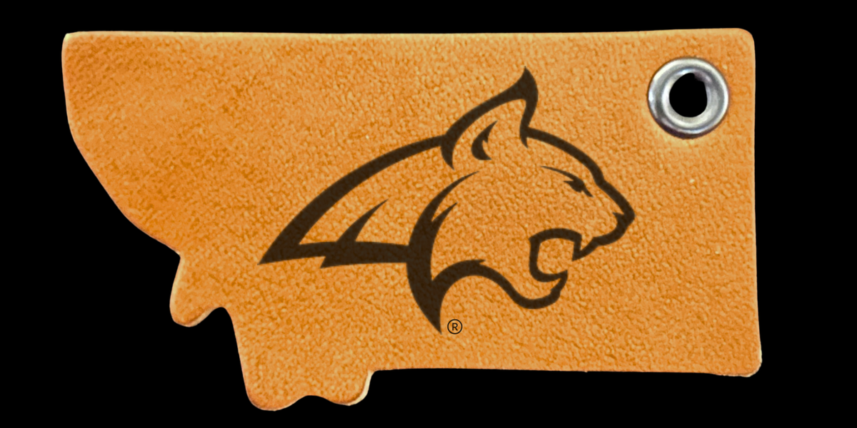 MSU Cat Head Logo Keychain